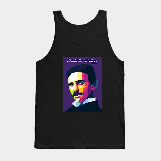 Nikola Tesla Tank Top by WPAP46